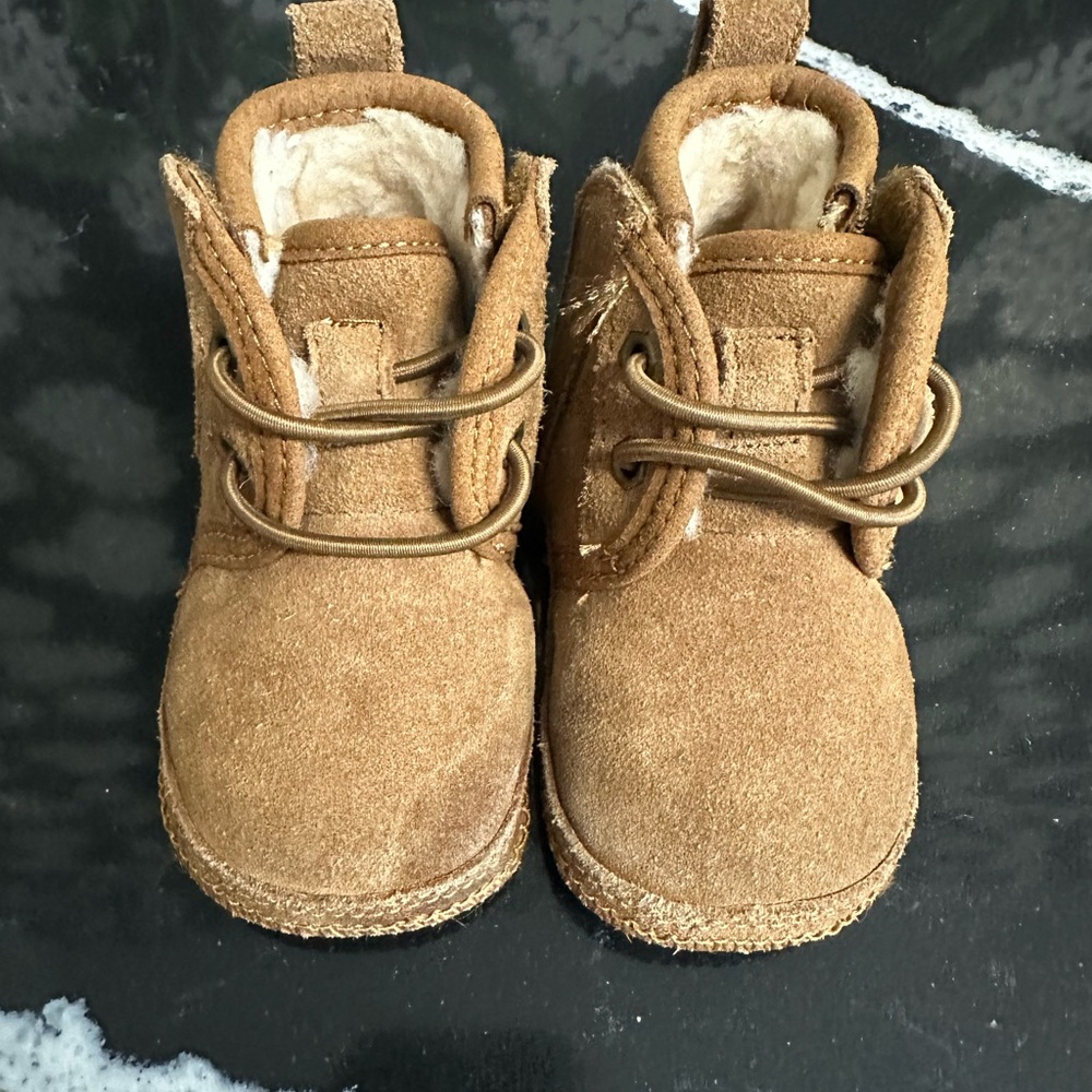 UGG Tan Kids Boots with Cozy Lining